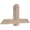 Ekena Millwork Eugene Smooth Timber Gable Bracket, Douglas Fir, 48"W x 24"H x 5 1/2"D x 5 1/2"F, 12/12 Pitch GBW048X24X0606EUG00SDF - alternate 3